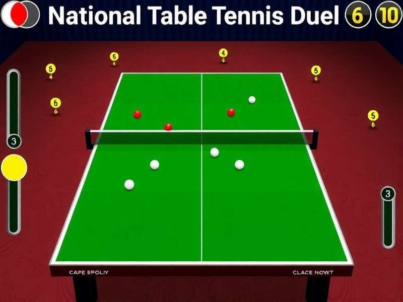 National Table Tennis Duel Gameplay Screenshot
